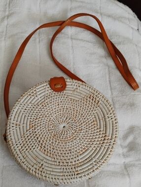Beautiful Petite Wicker Handbag Long Crossbody A M E V I I